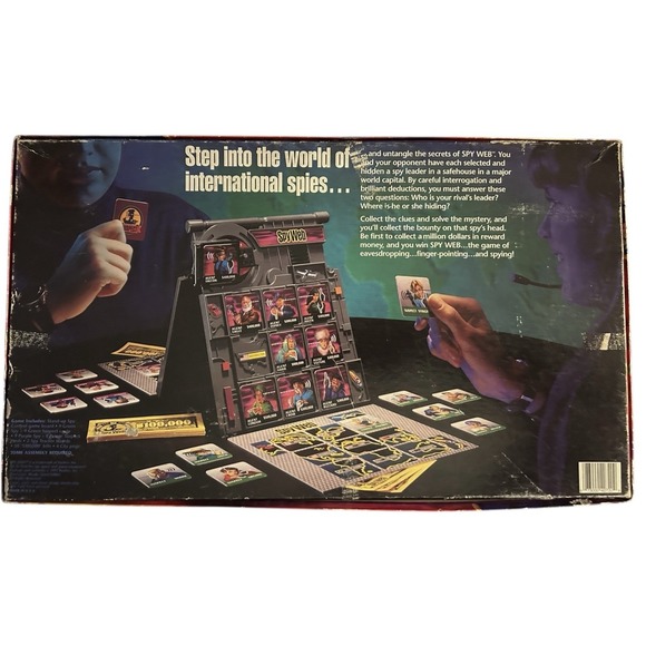 Spy Web Vintage Espionage Board Game 1997 Parker Brothers Complete - Picture 7 of 7